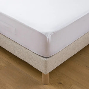 Protege Matelas 100% Polyester 75gsm Impermeable Blanc
