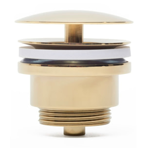 Bonde à écoulement libre pour lavabos, sans trop-plein, or (PZATKAGOLD)