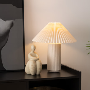 Lampe à poser Talya porcelaine beige H38cm