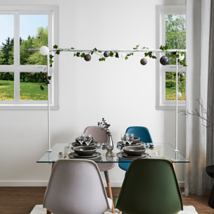 Barre Deco De Table Ajustable Interieur Et Exterieur Blanc