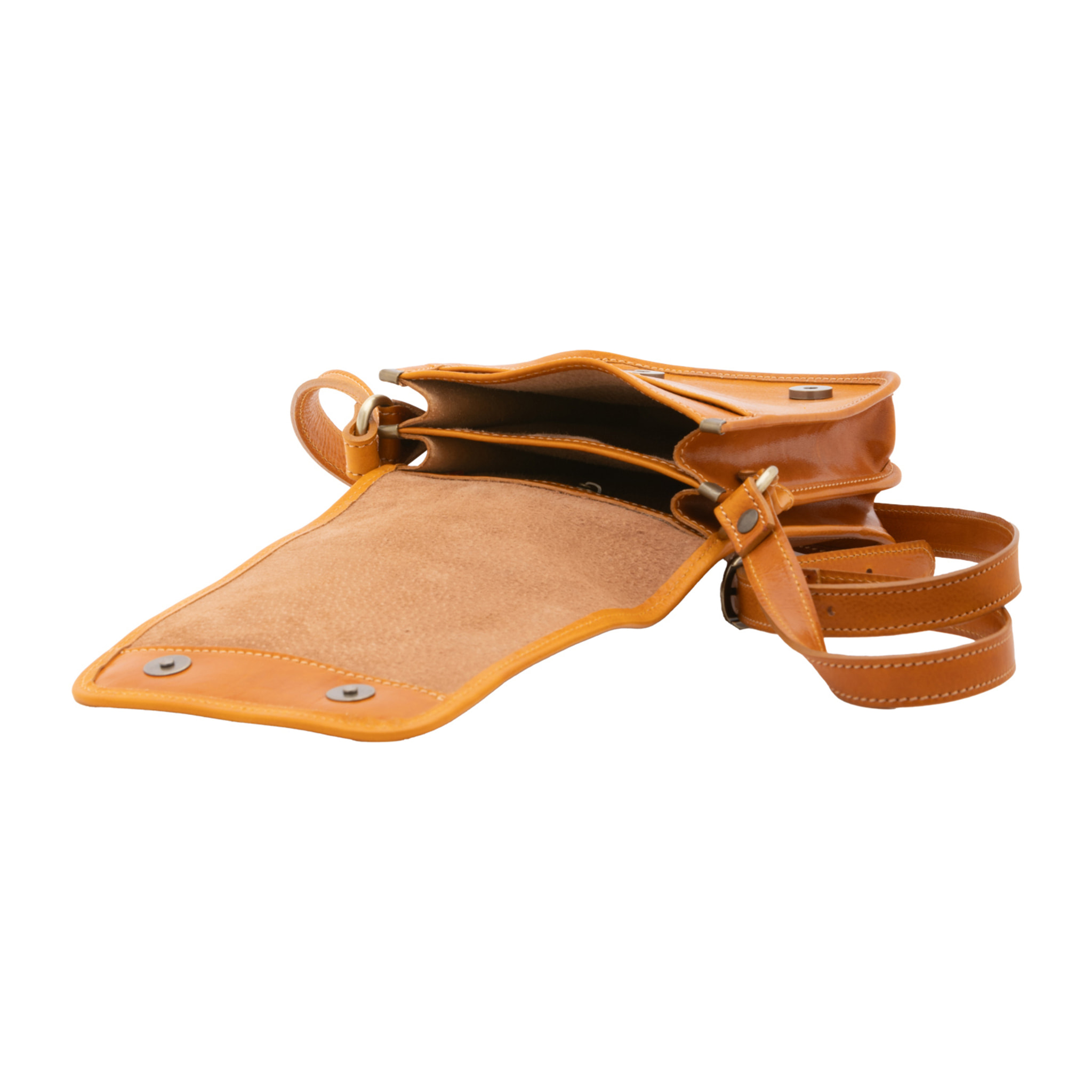 Borsa a tracolla  da uomo In Vera pelle Made in Italy 20x16,5x10 cm