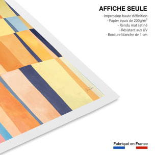 Poster happy quadri Affiche seule