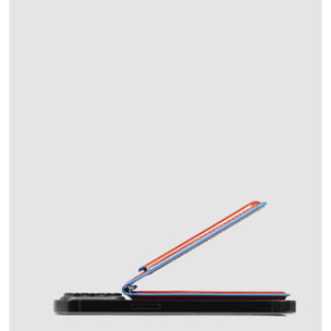 Piquadro Portafogli MagSafe in pelle con tracker ricaricabile