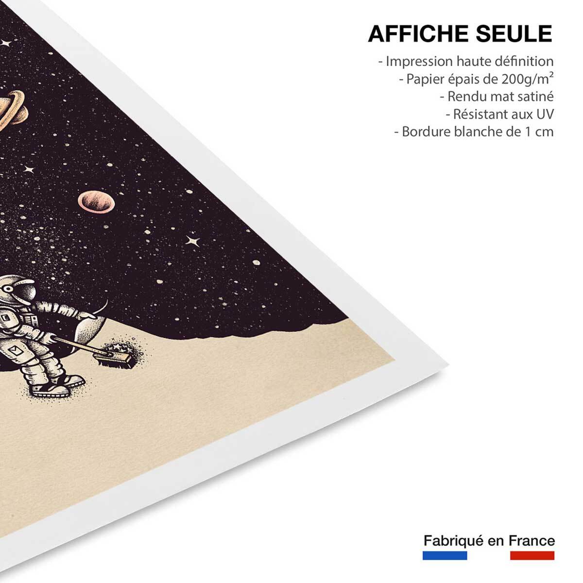 Affiche enfant coup de balai  Affiche seule