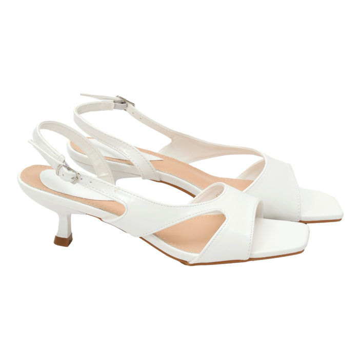 Sandali cinturino regolabile - tacco 6,0 cm