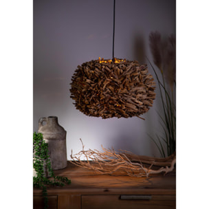 Lampadario Naturale. Altezza 30,5 Cm - Pezzi 1 - 38X30,5X38cm - Colore: Altro - Bianchi Dino - Lampade E Lampadari