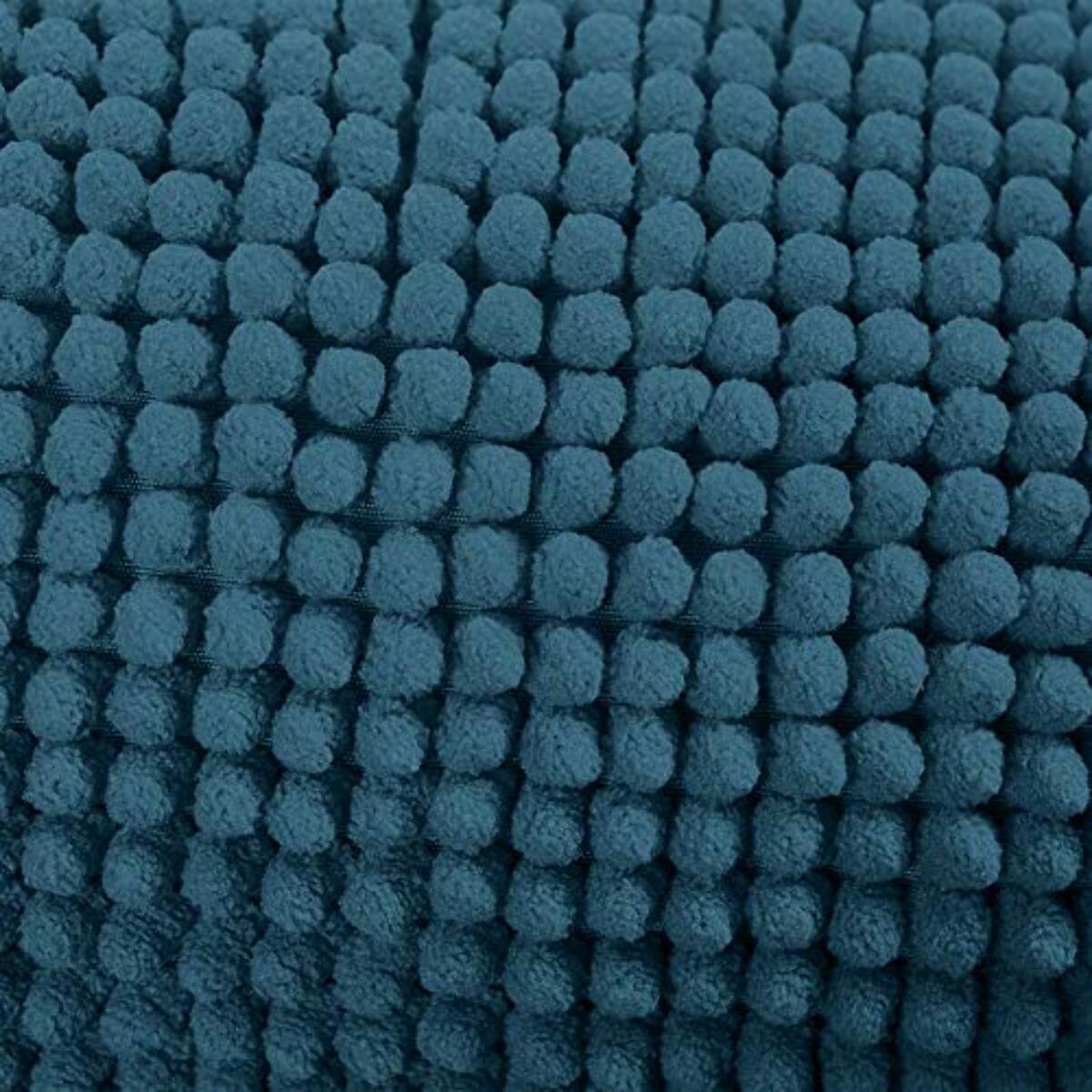 Tappeto Bagno Poppy Petrolio , Antiscivolo, Tessuto Morbido e Assobente.