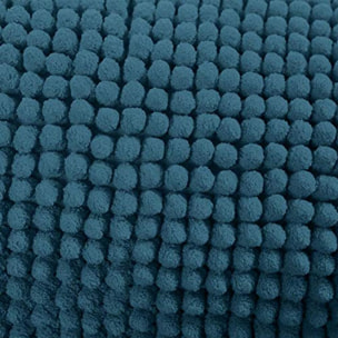 Tappeto Bagno Poppy Petrolio , Antiscivolo, Tessuto Morbido e Assobente.