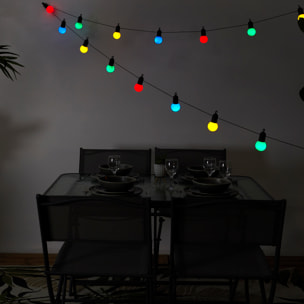 Guirlande Solaire Ampoules 4 Couleurs 20 Leds