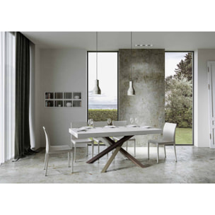 Tavolo allungabile 90x200/460 cm Volantis bianco frassino telaio 4/C