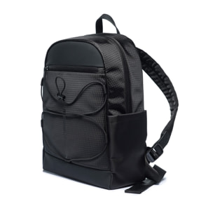 Zaino uomo casual in poliuretano - Modello Hadron - Con zip - 43.0 x 30.0 x 13.0 cm