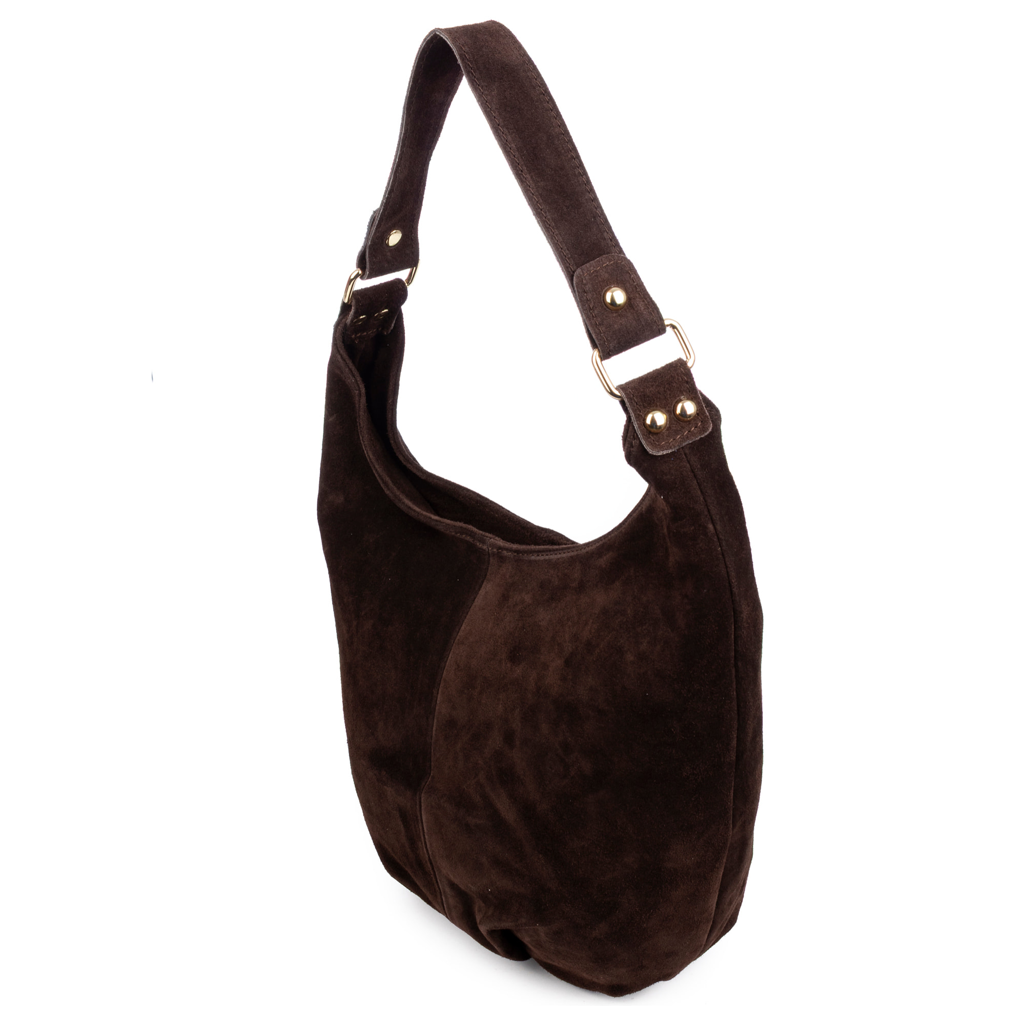 Basiano Borsa a spalla Donna. Pelle vera Camoscio