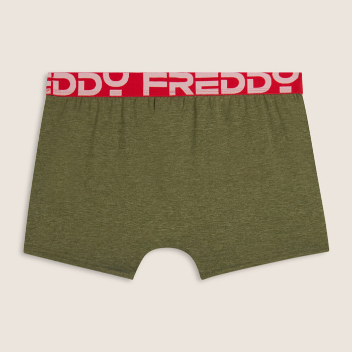 Boxer Uomo con Elastico Jacquard Colorato e Maxi Logo