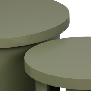 Set de 2 tables basses gigognes rondes   LUMA
