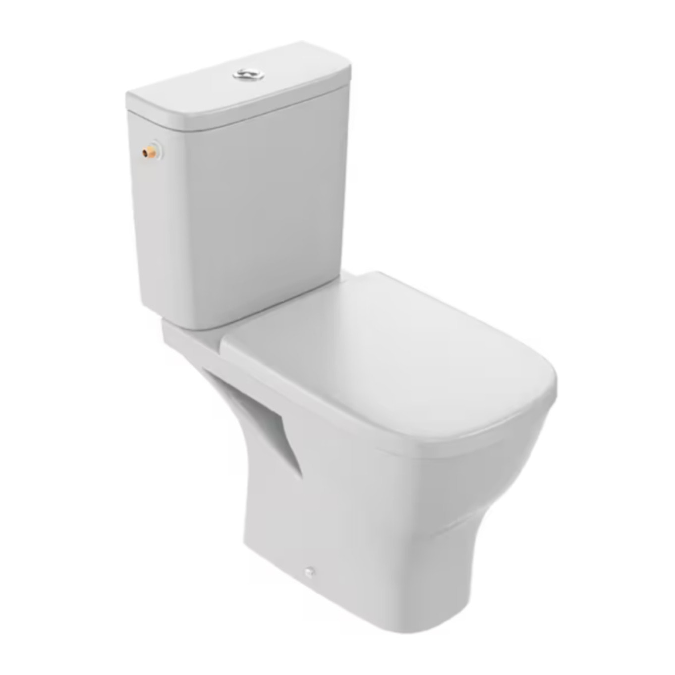 WC à poser sans bride sortie horizontale Struktura avec abattant