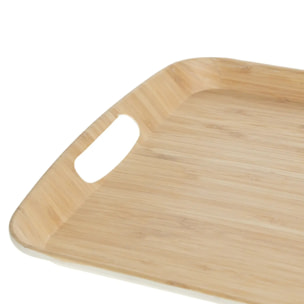Plateau 38x26cm effet bambou