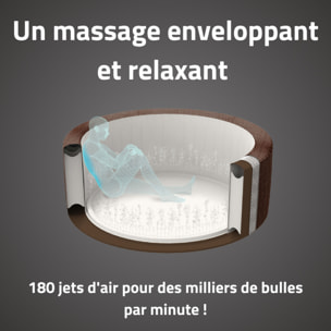 Bestway Spa gonflable rond Lay-Z-Spa Bali Smart AirJet EnergySense avec WiFi 5-7 personnes