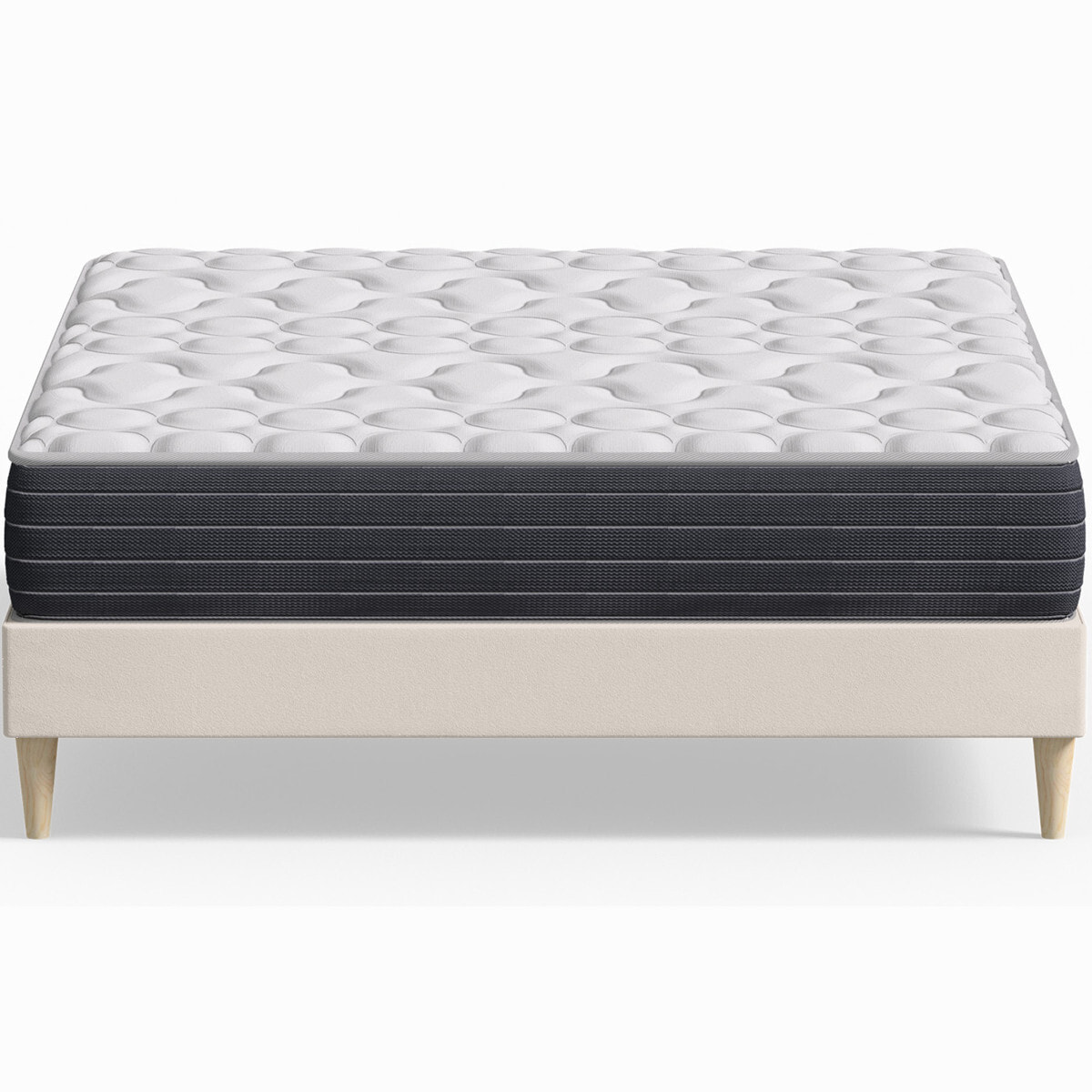 Pack lit en velours + Matelas mémoire de forme - DINA & MEMO HR