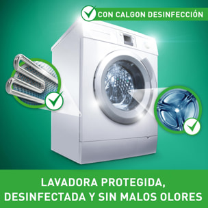 CALGON DESINFECCIÓN GEL - LÍQUIDO BACTERICIDA Y ELIMINACIÓN DE MALOS OLORES DE LA LAVADORA, 750ML