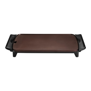 Plancha de cocina eléctrica JATA JEGR0550 de 46 x 28 cm. Resistencia patentada. Antiadherente. 2700 W