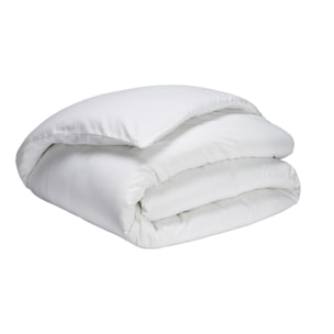 Housse de couette unie en coton lavé, Made in France, SOFT LINE , Blanc