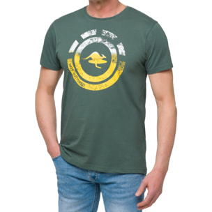 T-shirt in cotone 150 gr Hot Buttered Nahua Colore Verde Matcha.