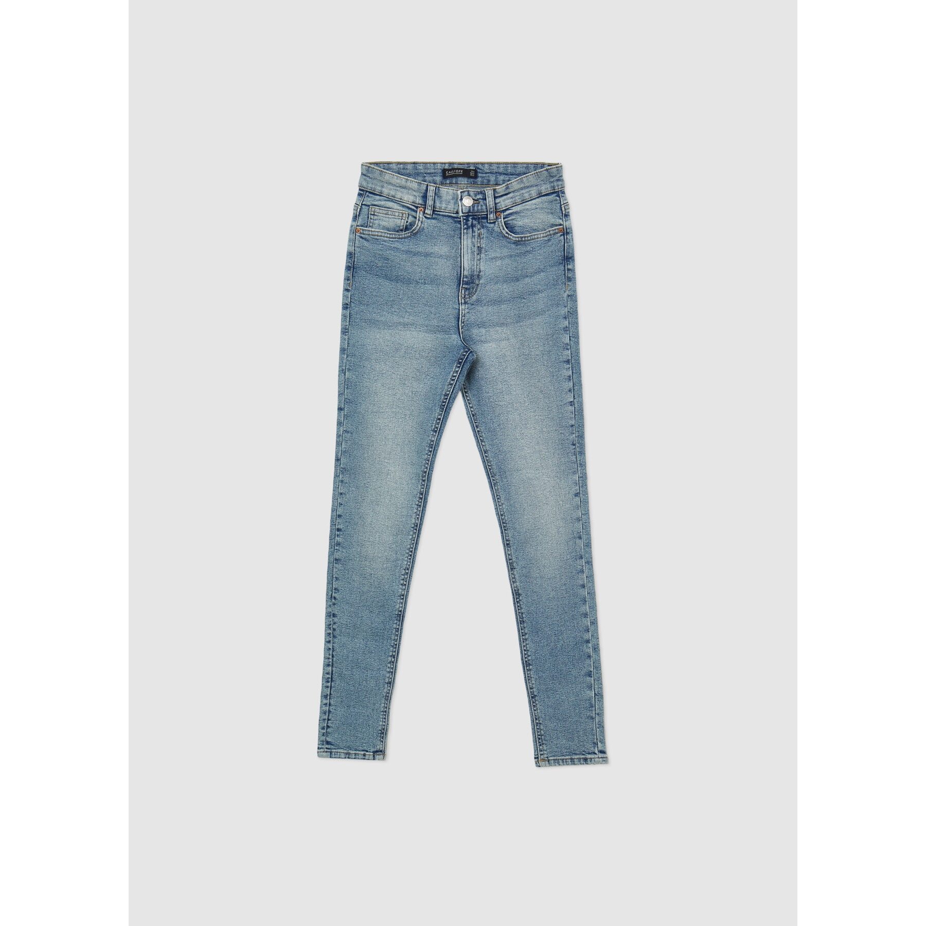 Jeans skinny effetto sabbiato