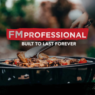 Lot de 3 plats de cuisson en acier émaillé 40 x 34 cm, 21 x 12 cm, 28 x 33 cm FM Professional Barbecue