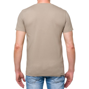 T-shirt in cotone 150 gr Hot Buttered Break Cachi.