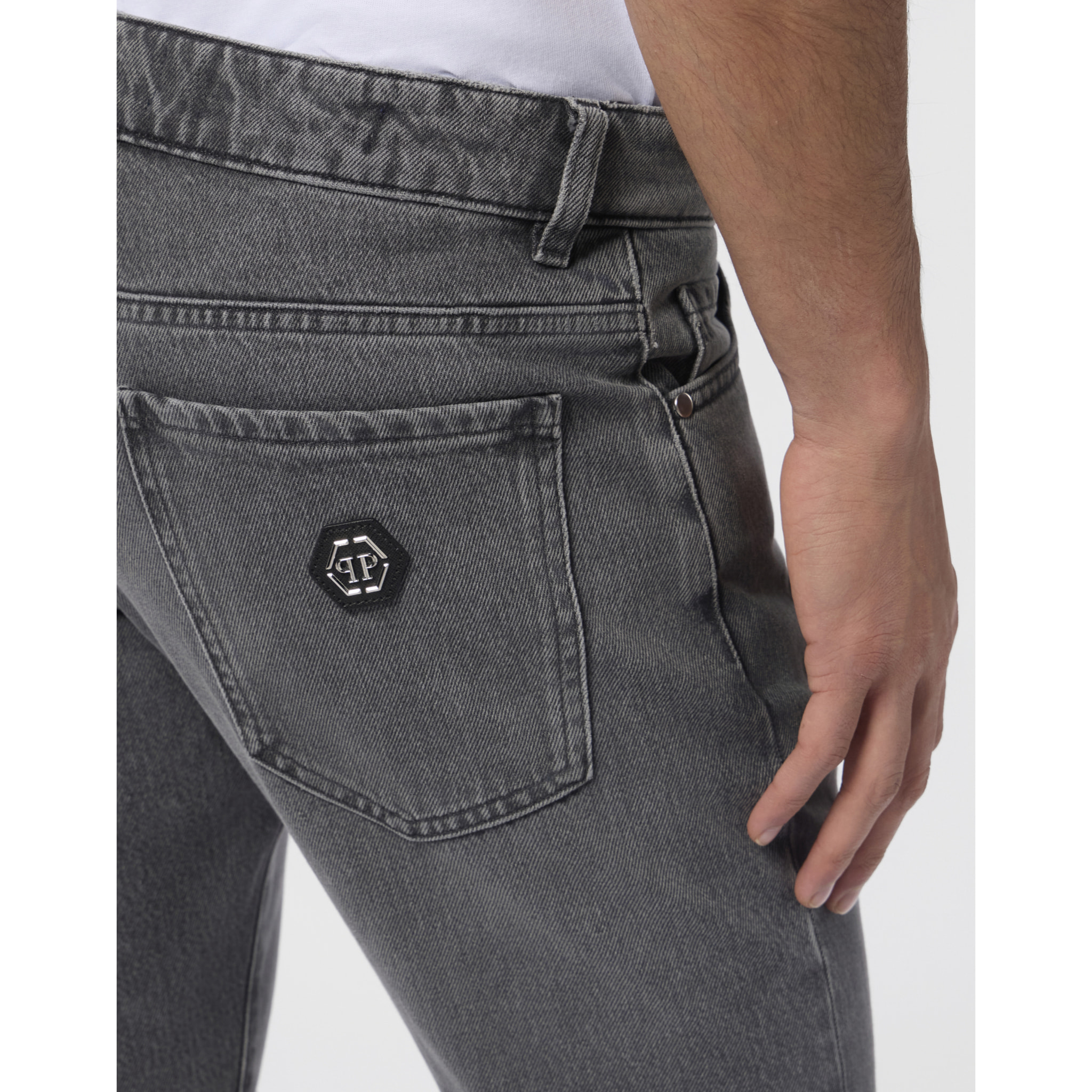 PHILIPP PLEIN Basic Straight Cut Jeans