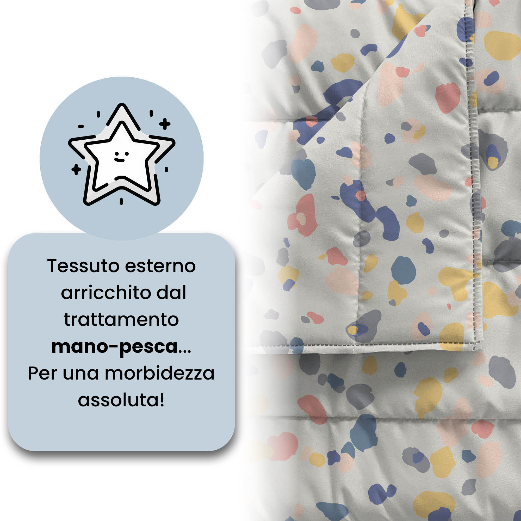 TRAPUNTINO ESTIVO BASIC, 100gr - Made in Italy - MATRIMONIALE