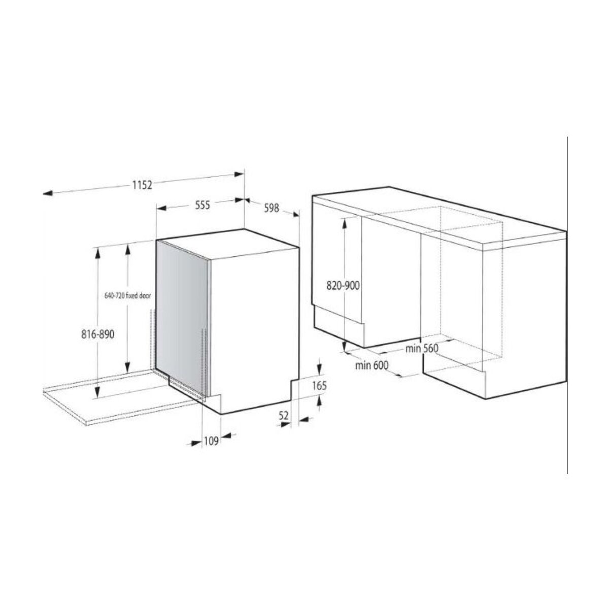 Lave vaisselle encastrable GORENJE GV642C60