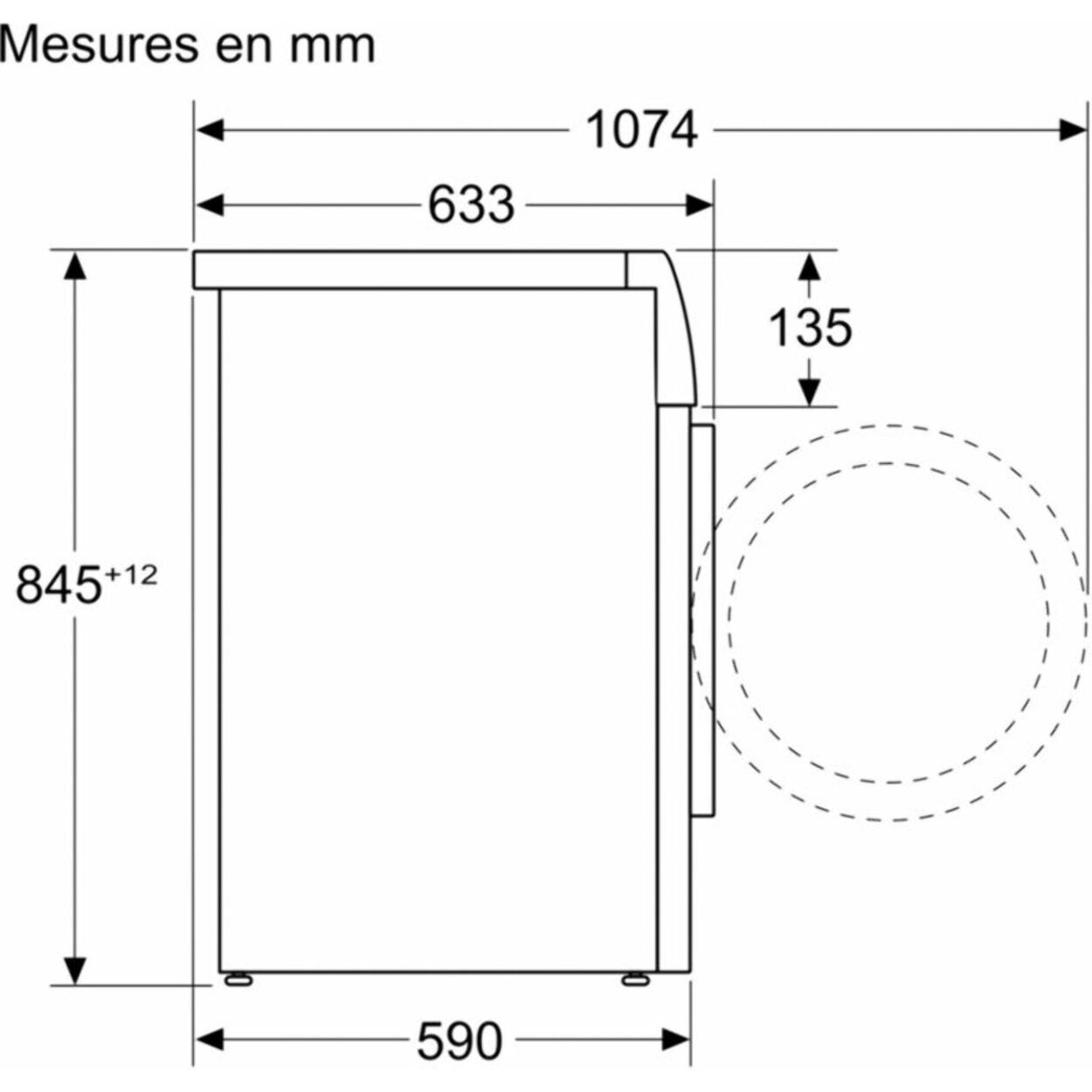 Lave linge hublot BOSCH WGH2440SFR, SERENITY, Antitaches, Iron Assist, Série 6