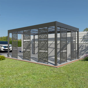 Lot de 5 claustras pour carport Libeccio