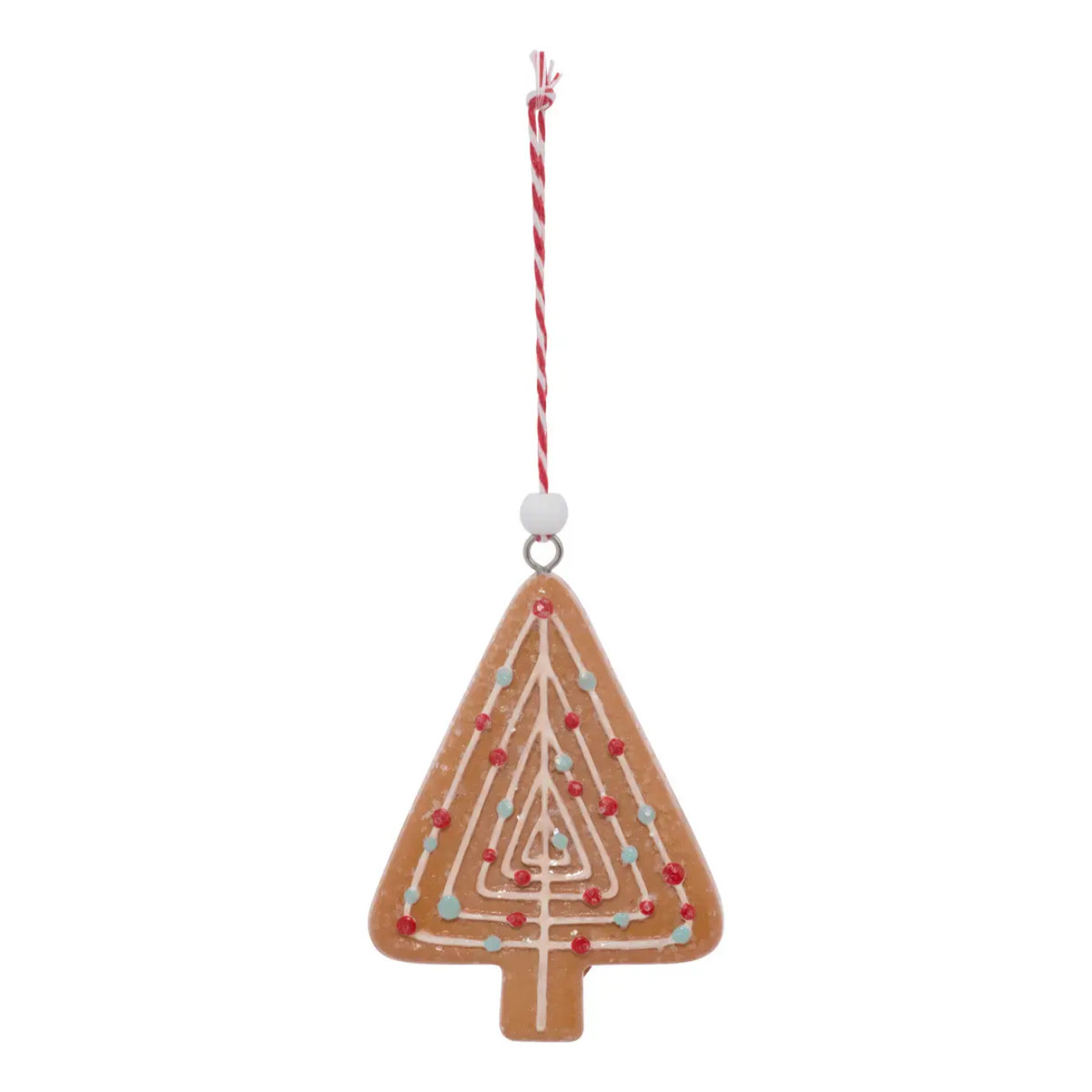 Lot de 3 suspensions de sapin biscuits en résine 8 cm