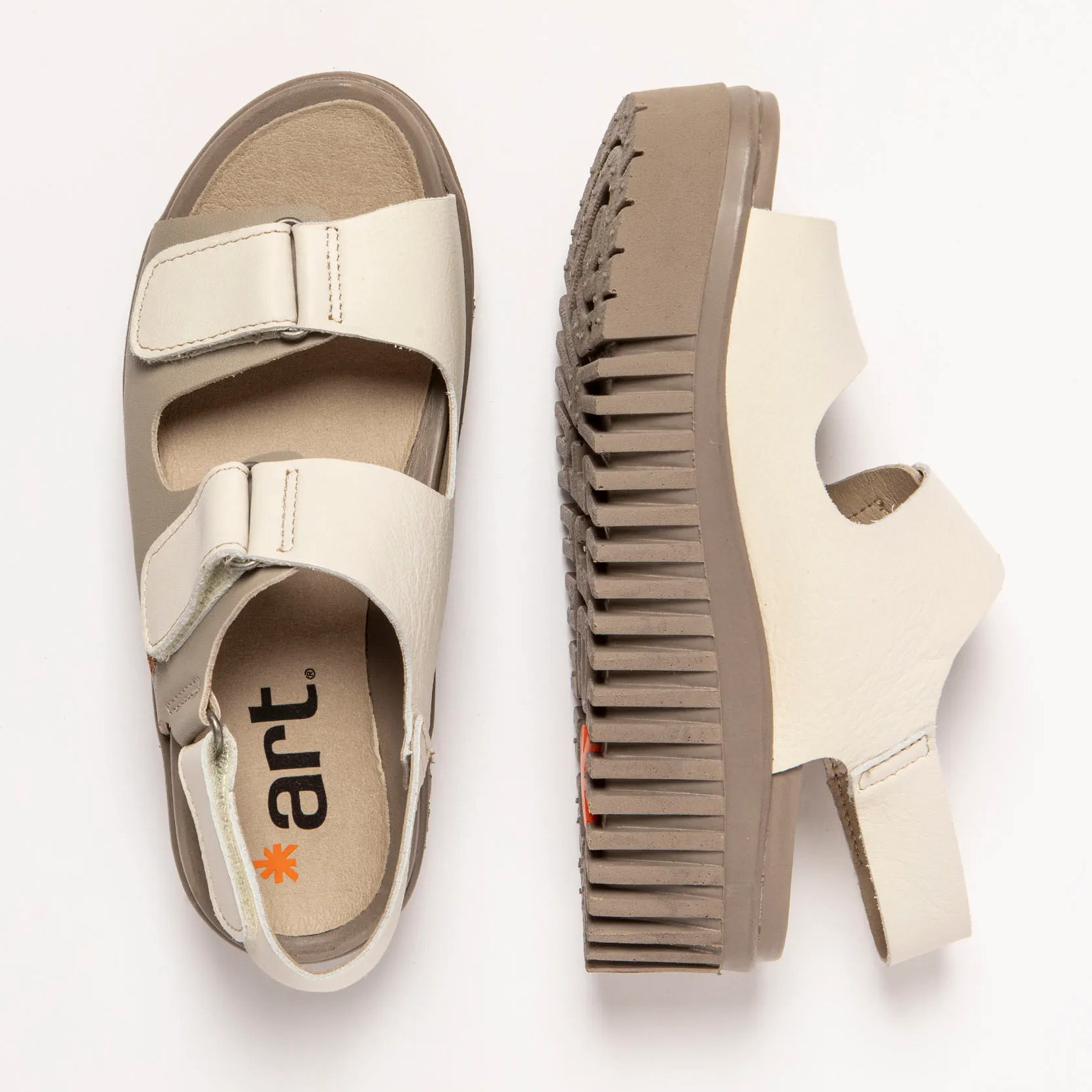 Sandalia de cuña 1577 NAPPA CREAM-SESAME/BRIGHTON color Cream-sesame