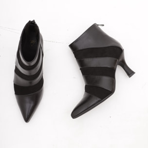 TRONCHETTO BASSO STRIPES NERO