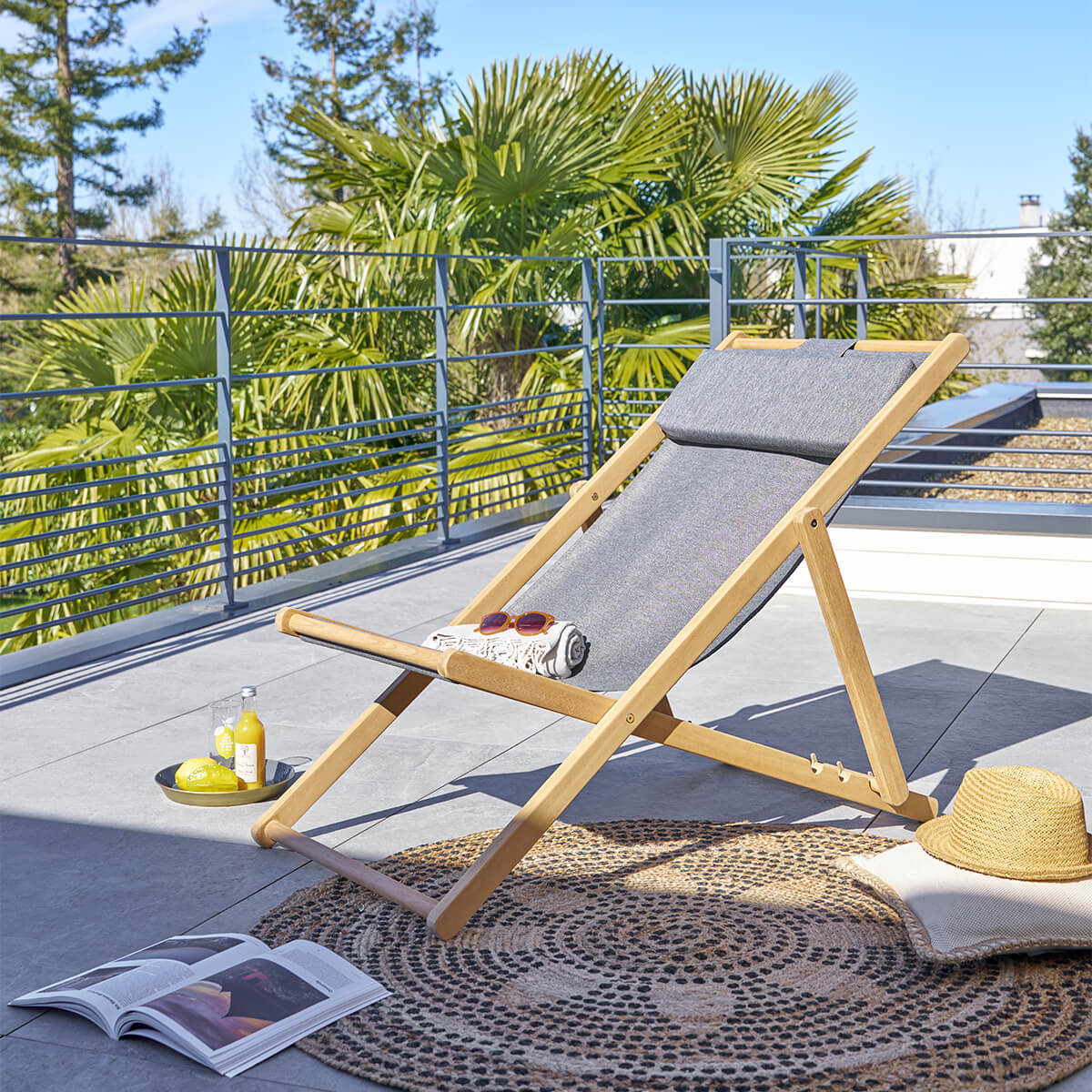 Chilienne de jardin en bois Mahini