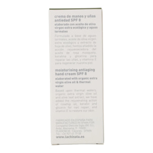 Crema de Manos Antiedad SPF8  La Chinata 50 ml