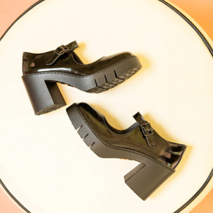 Zapatos 1984 NAPPA SHINNY BLACK/BERNA color Black