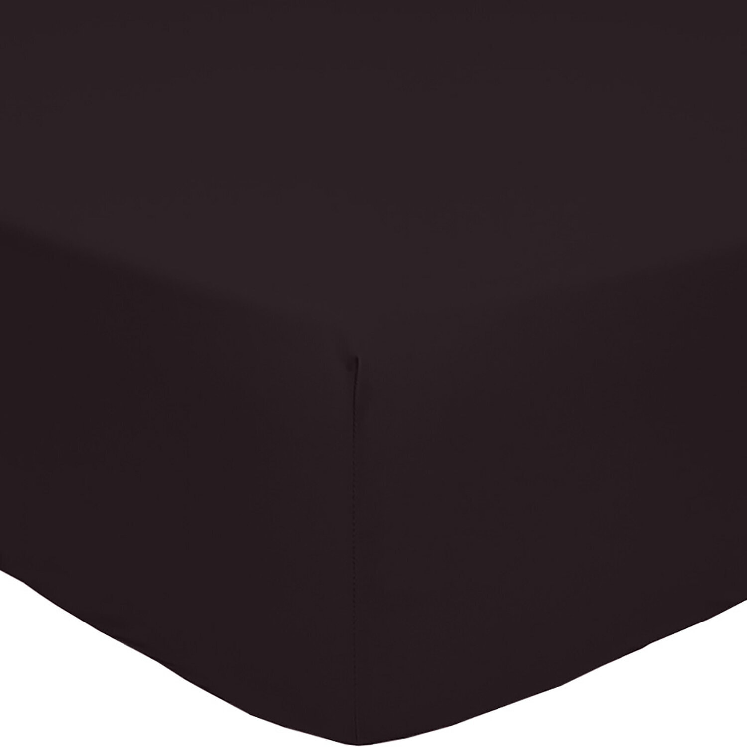 Drap housse 100% percale de coton 80fils- noir
