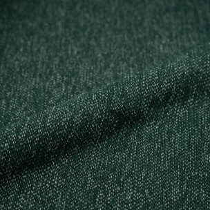 Lot de 2 chaises en tissu vert sapin et bois d'hévéa foncé - Yuna