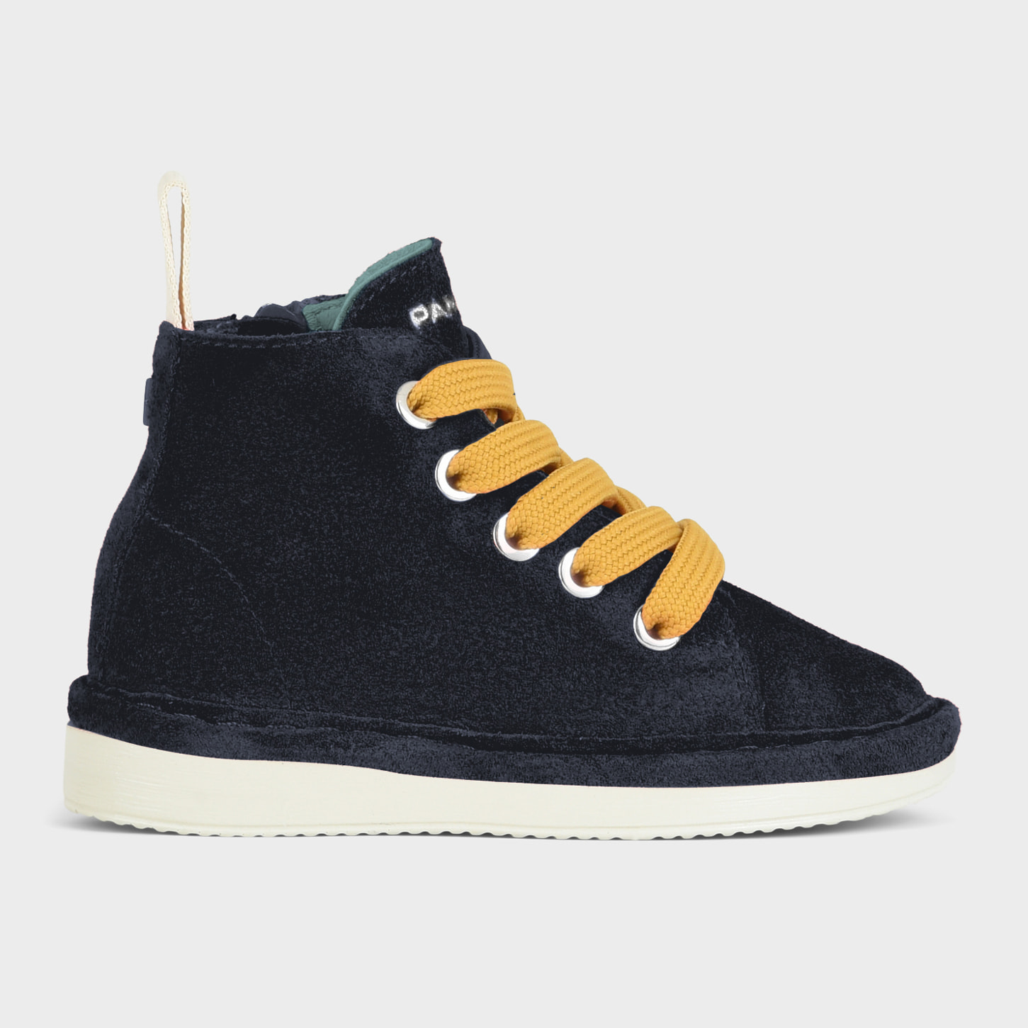 POLACCHINO P01 RAGAZZO IN SUEDE NOTTE-GIALLO