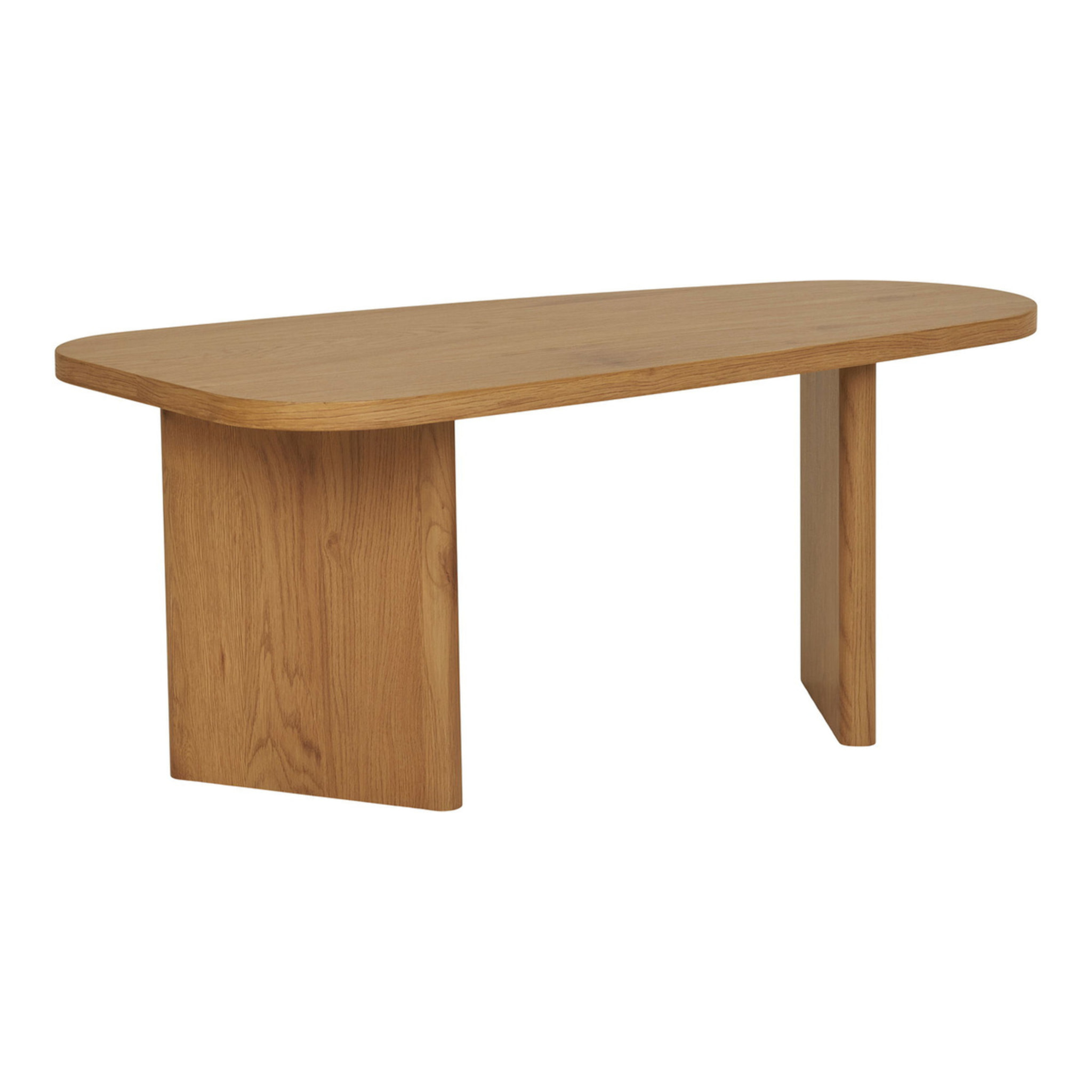 Melo - Tavolino da salotto in MDF naturale 100x50x41 cm