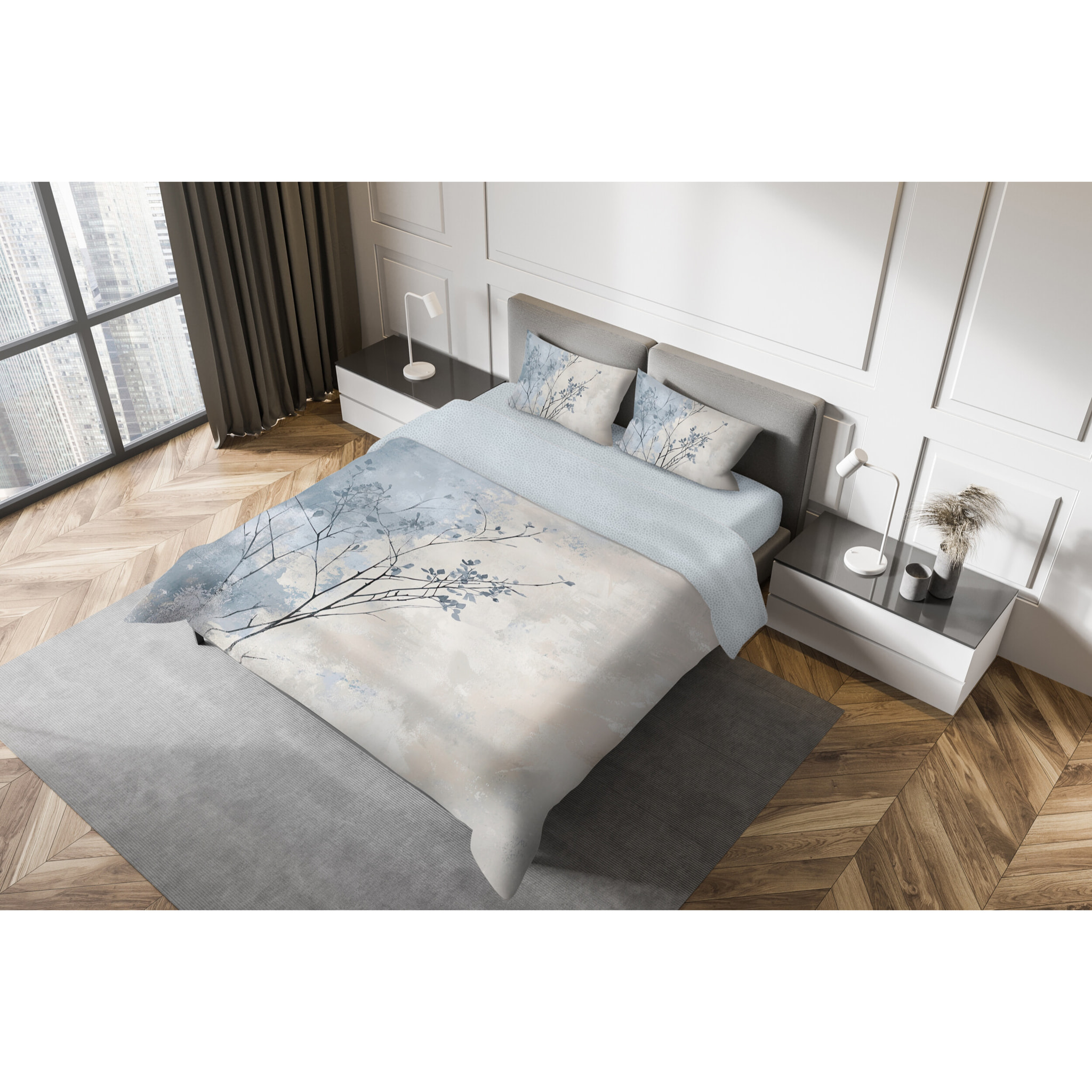 Parure copripiumino fotografico Piazzato Fine Art 1 piazza 1/2 Disegno Contrasto