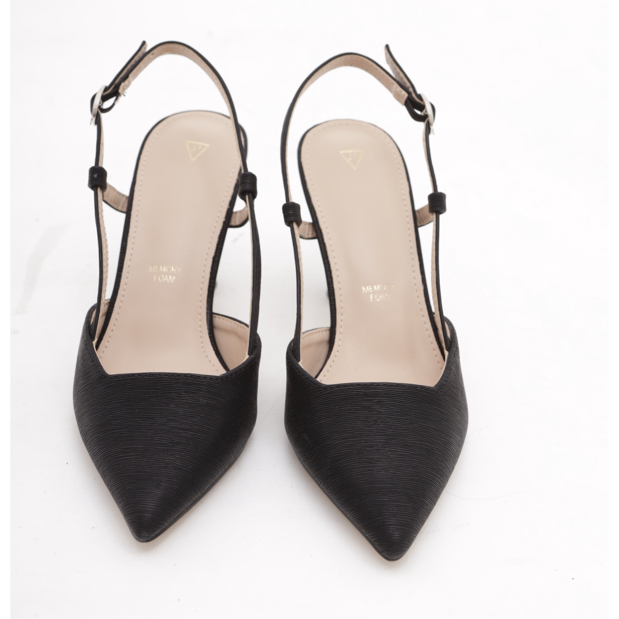 SLINGBACK CHIFFON CHOCOLA' NERO