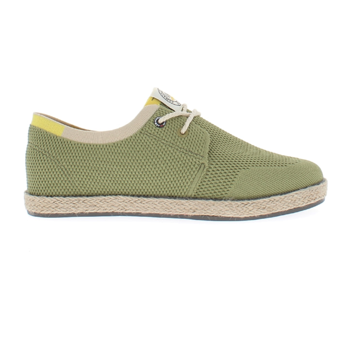 Armata di Mare Scarpe Uomo Espadrillas Stringate con Soletta Comfort AMU S24N523 Khaki