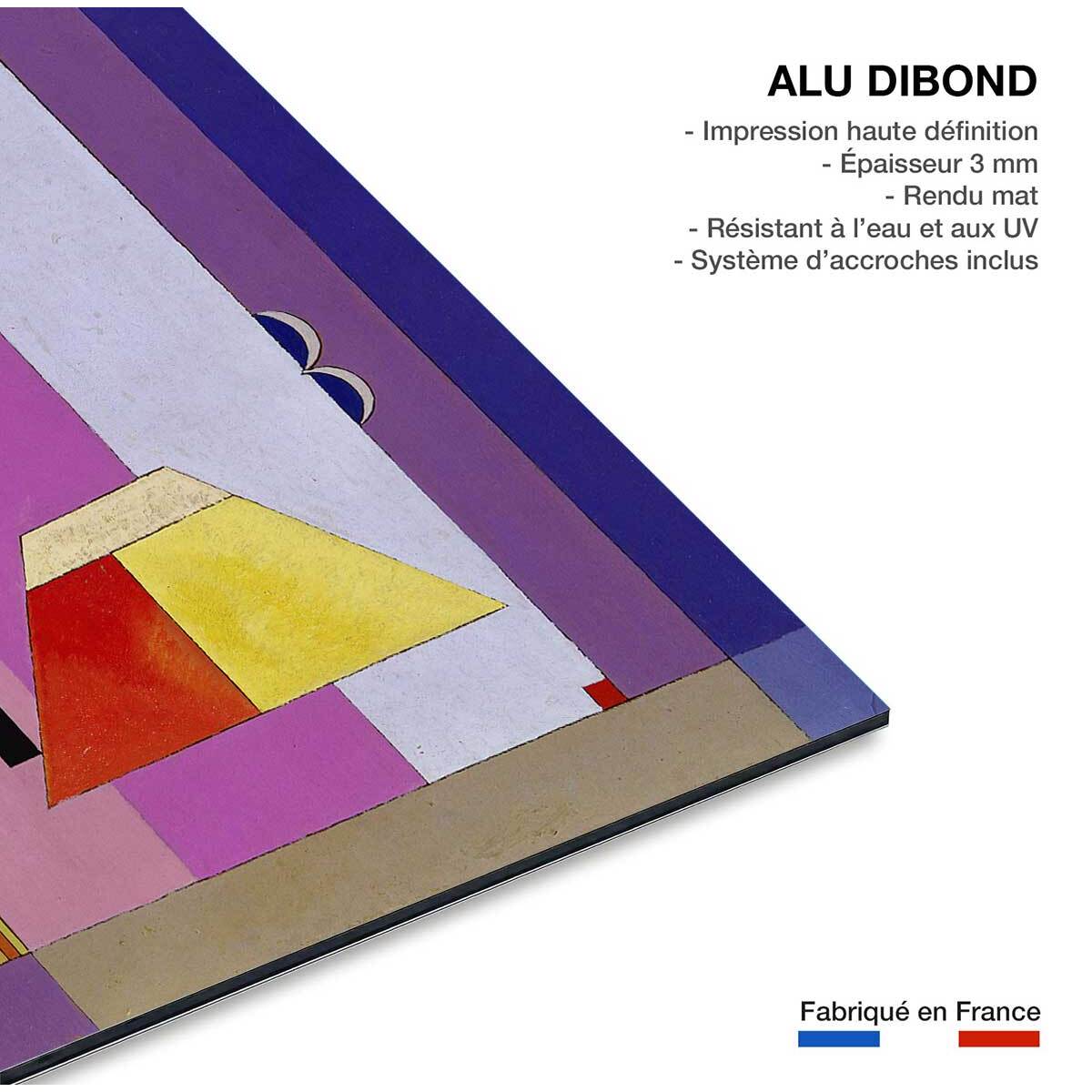 Tableau d'art classique Colds Stripes par Kandinsky Tableau alu Dibond