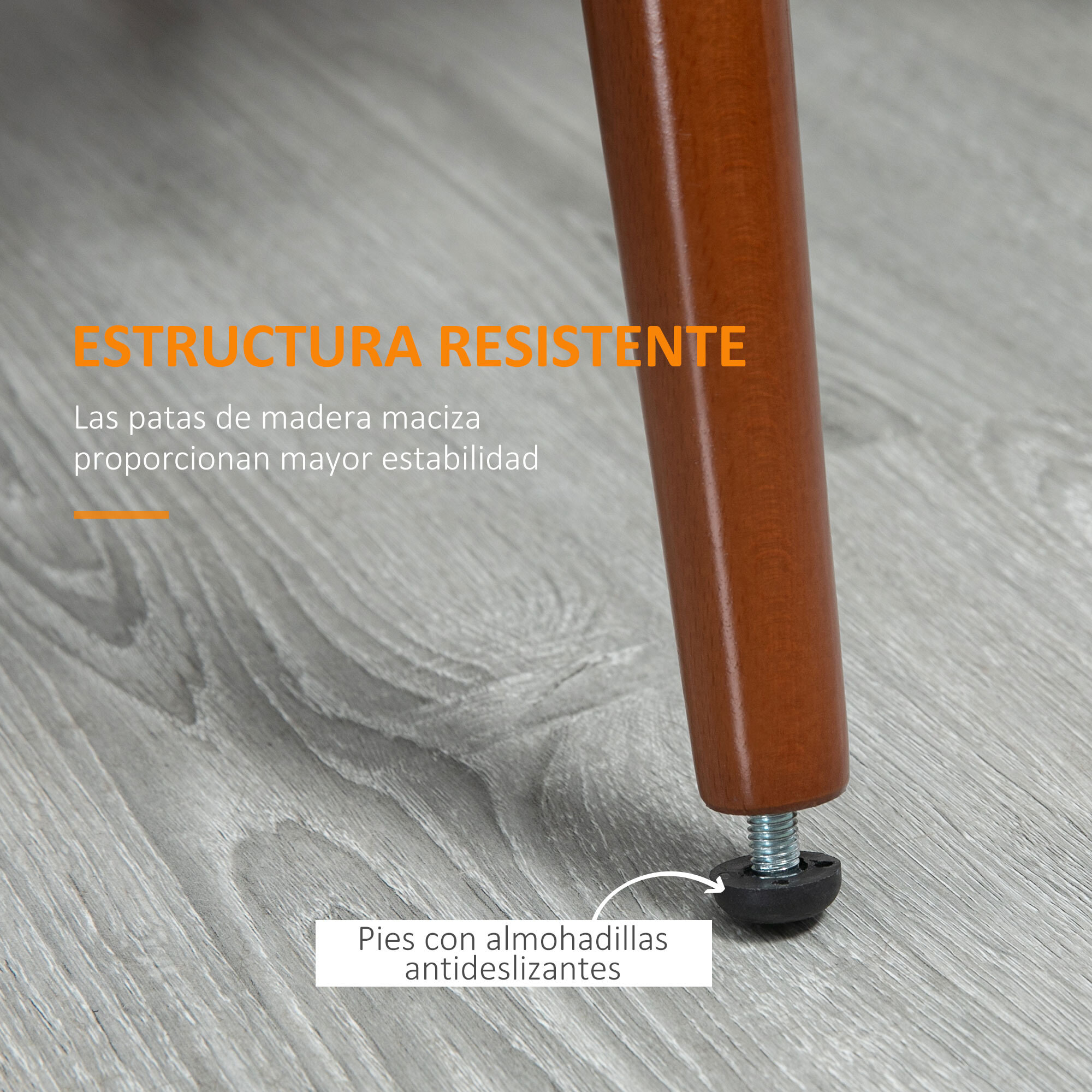 HOMCOM Set de 2 Sillas de Comedor Sillas de Cocina Modernas con Asiento Tapizado en PU y Patas de Madera para Salón Oficina Dormitorio Carga 120 kg 50,5x59x82 cm Negro