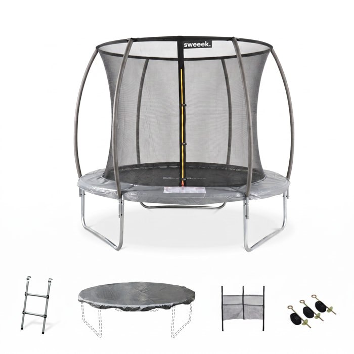 Trampoline 250cm filet intérieur avec pack d'accessoires PLUTON INNER XXL